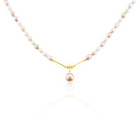 Collier Poire Or Jaune Perle De Culture