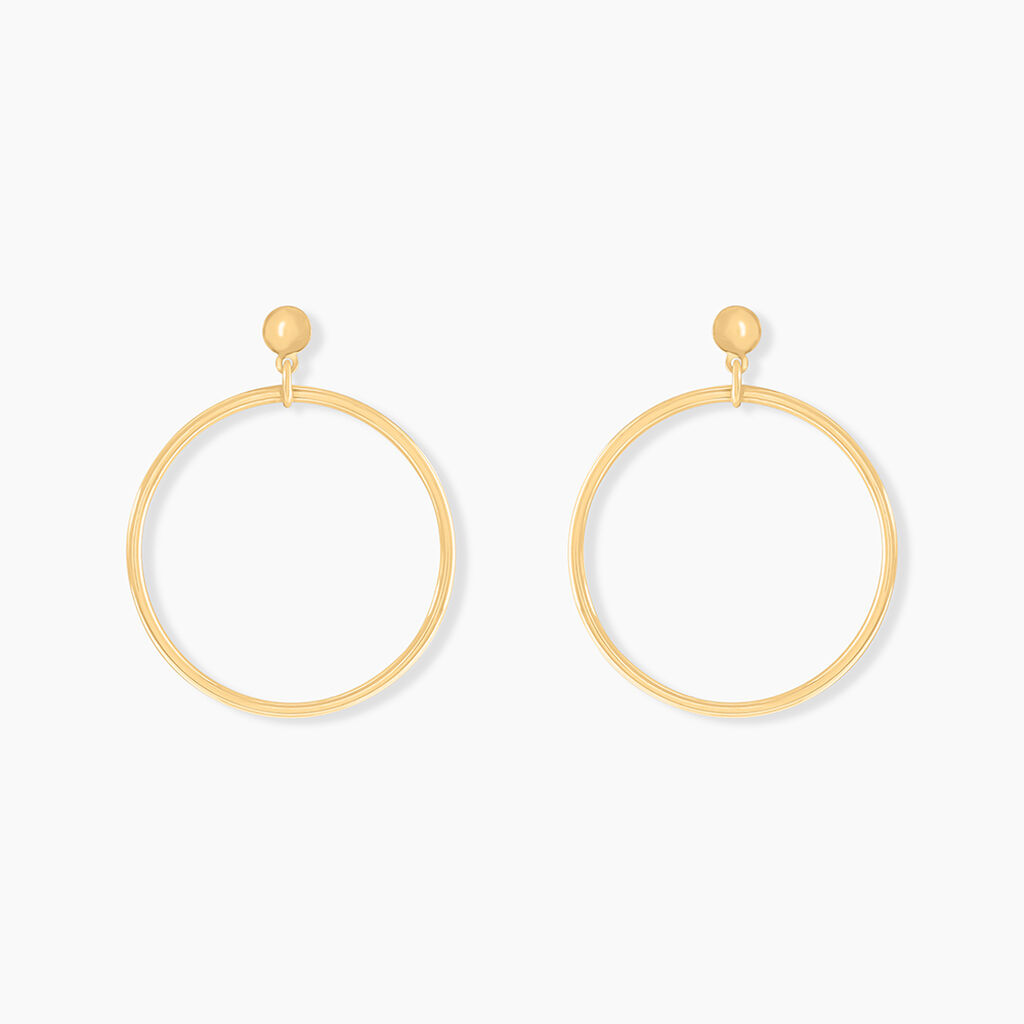 Cr&eacute;oles Tia Geometrique Or Jaune - Cr&eacute;oles Femme | Marc Orian