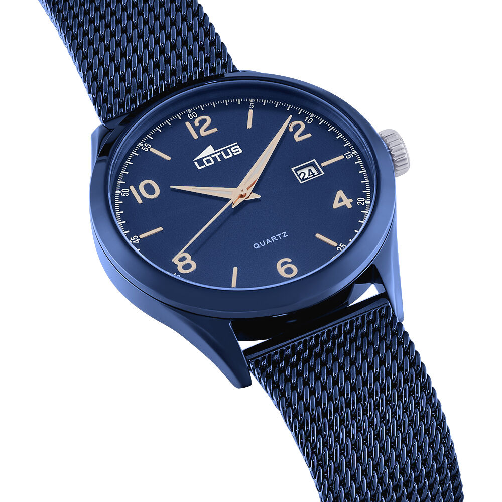 Montre Lotus Minimalist Bleu - HIMHEQB8400 • Marc Orian | Bijouterie en  ligne