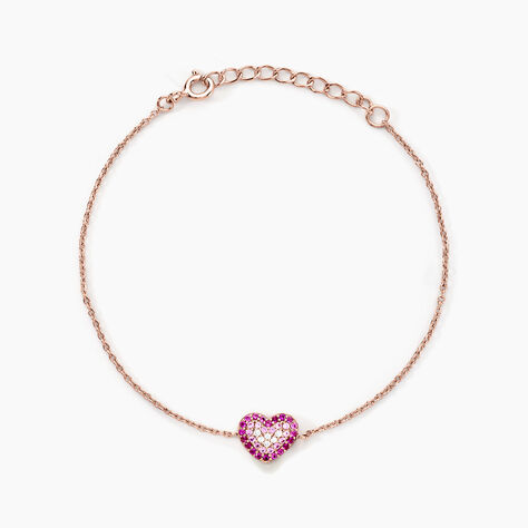 Bracelet Reflets Romantiques Argent Rose Oxyde De Zirconium - Bracelets fantaisie Femme | Marc Orian