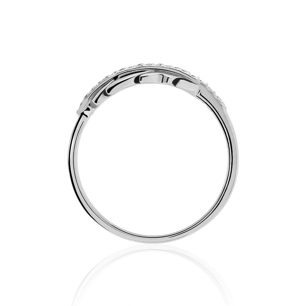 Bague Cynthia Argent Blanc Oxyde De Zirconium - Bijoux fantaisie Femme | Marc Orian