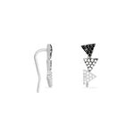 Boucles D'oreilles Puces Chleo Argent Blanc Oxyde De Zirconium - Puces Femme | Marc Orian