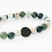 Bracelet Jourdan Yasur Acier Noir Quartz Amazonite - Bracelets Elastique Homme | Marc Orian