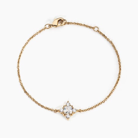 Bracelet Doline Plaqué Or Doré Oxyde De Zirconium - Bracelets chaînes Femme | Marc Orian