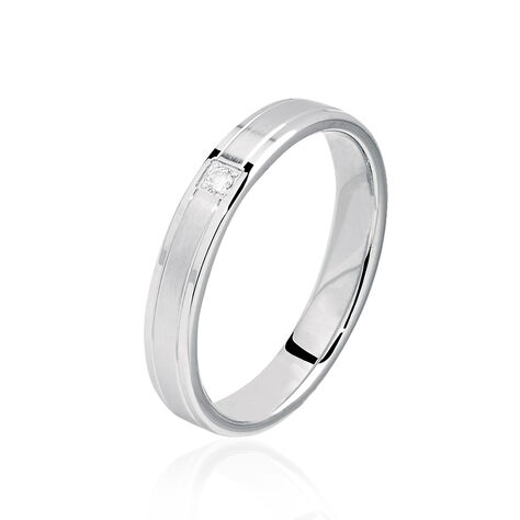 Alliance Mae Or Blanc Diamant - Alliances duo Famille | Marc Orian