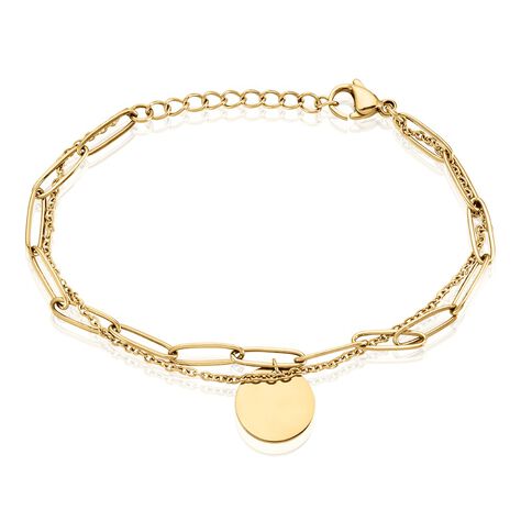 Bracelet Gili Acier Jaune - Bracelets Medailles Femme | Marc Orian
