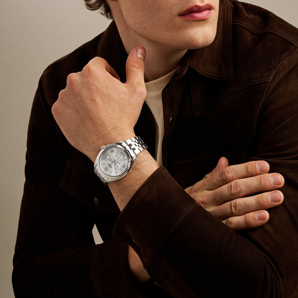 Montre Fossil Campbell Argent&eacute; - Montres &eacute;tanches Homme | Marc Orian