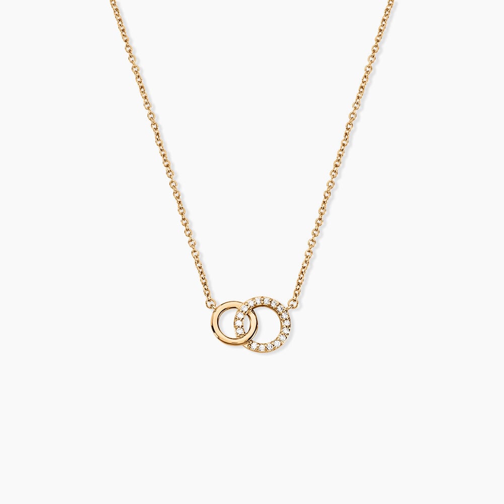 Collier Poeae Plaqu&eacute; Or Jaune Oxyde De Zirconium - Colliers avec pierres Femme | Marc Orian