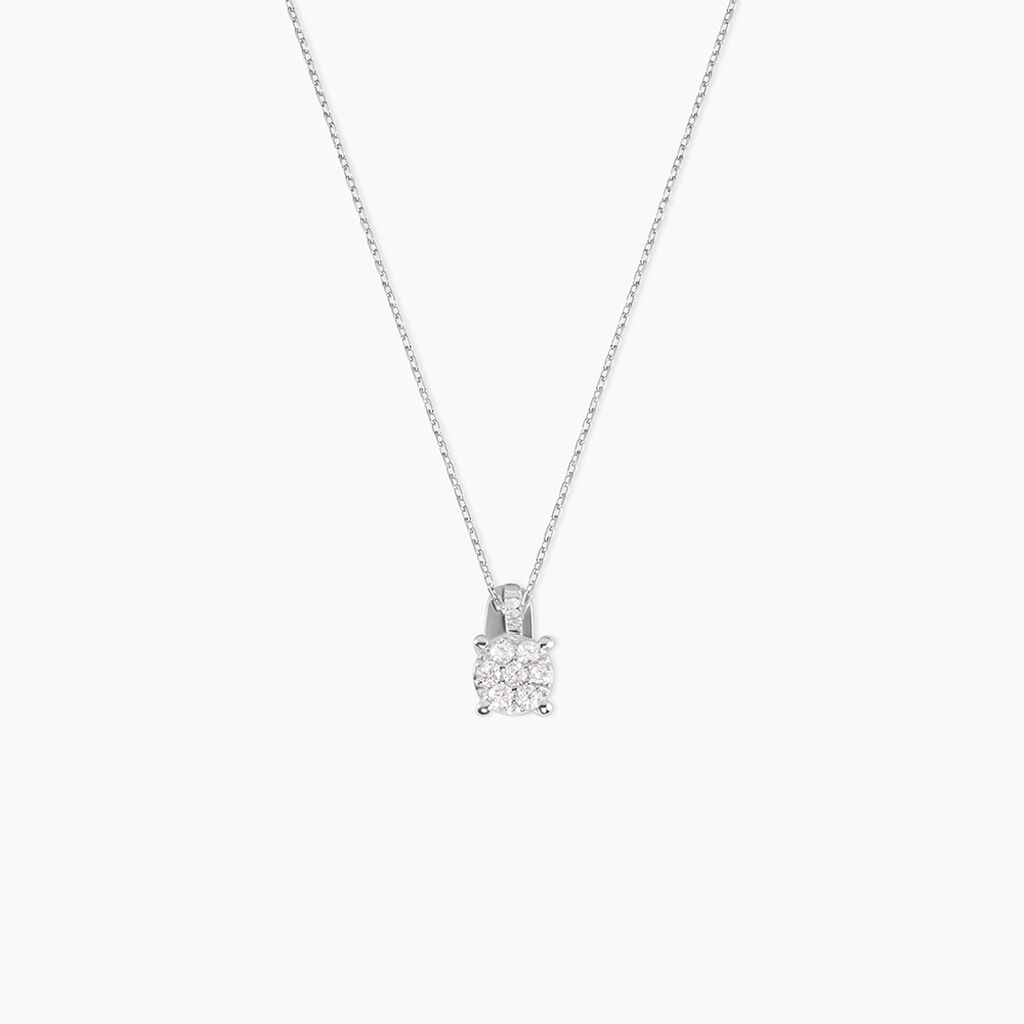 Collier Kate Or Blanc Diamant - Colliers avec pierres Femme | Marc Orian