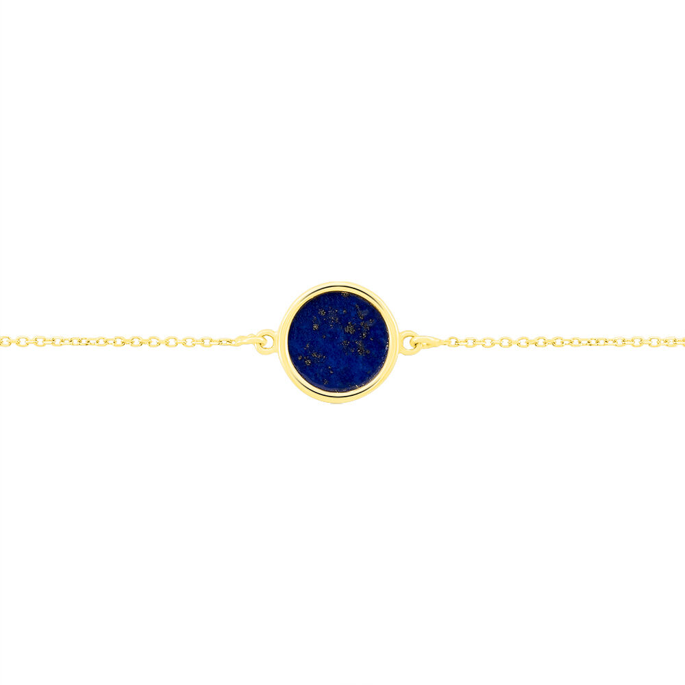 Bracelet Florica Or Jaune Lapis Lazuli - Bracelets cha&icirc;nes Femme | Marc Orian
