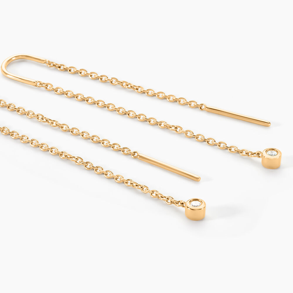 Bijoux D'oreilles Samiha Plaqu&eacute; Or Jaune Oxyde De Zirconium - Piercings d'oreilles Femme | Marc Orian