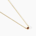 Collier Poem Argent Jaune Tourmaline - Colliers avec pierres Femme | Marc Orian