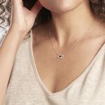 Collier Shemsi Argent Blanc Oxyde De Zirconium - Colliers avec pierres Femme | Marc Orian