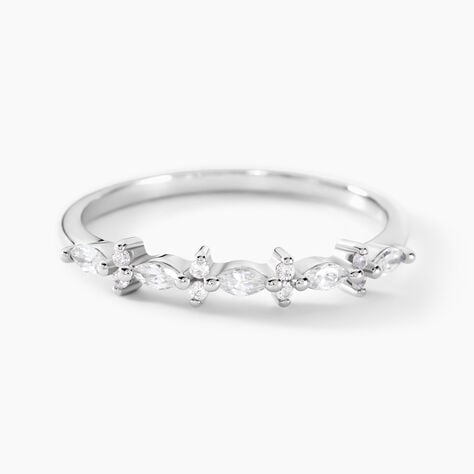 Bague Naura Argent Blanc Oxyde De Zirconium - Bijoux fantaisie Femme | Marc Orian