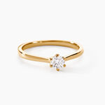 Bague Solitaire Athena Or Jaune Diamant - Parures de mariage Femme | Marc Orian