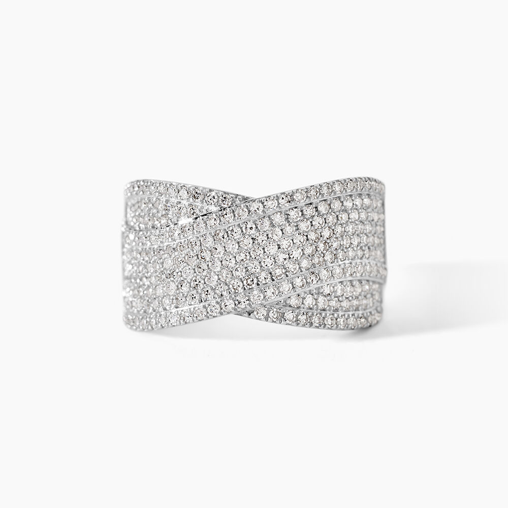 Bague Elyne Or Blanc Diamant - Parures de mariage Femme | Marc Orian