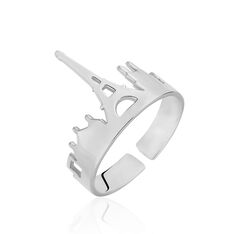 Bague Paris Argent Blanc - Bague fantaisie Femme | Marc Orian
