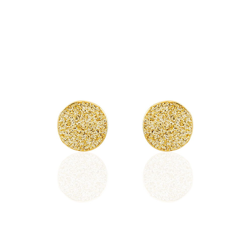 Boucles D'oreilles Puces Eryne Or Jaune - Puces Femme | Marc Orian