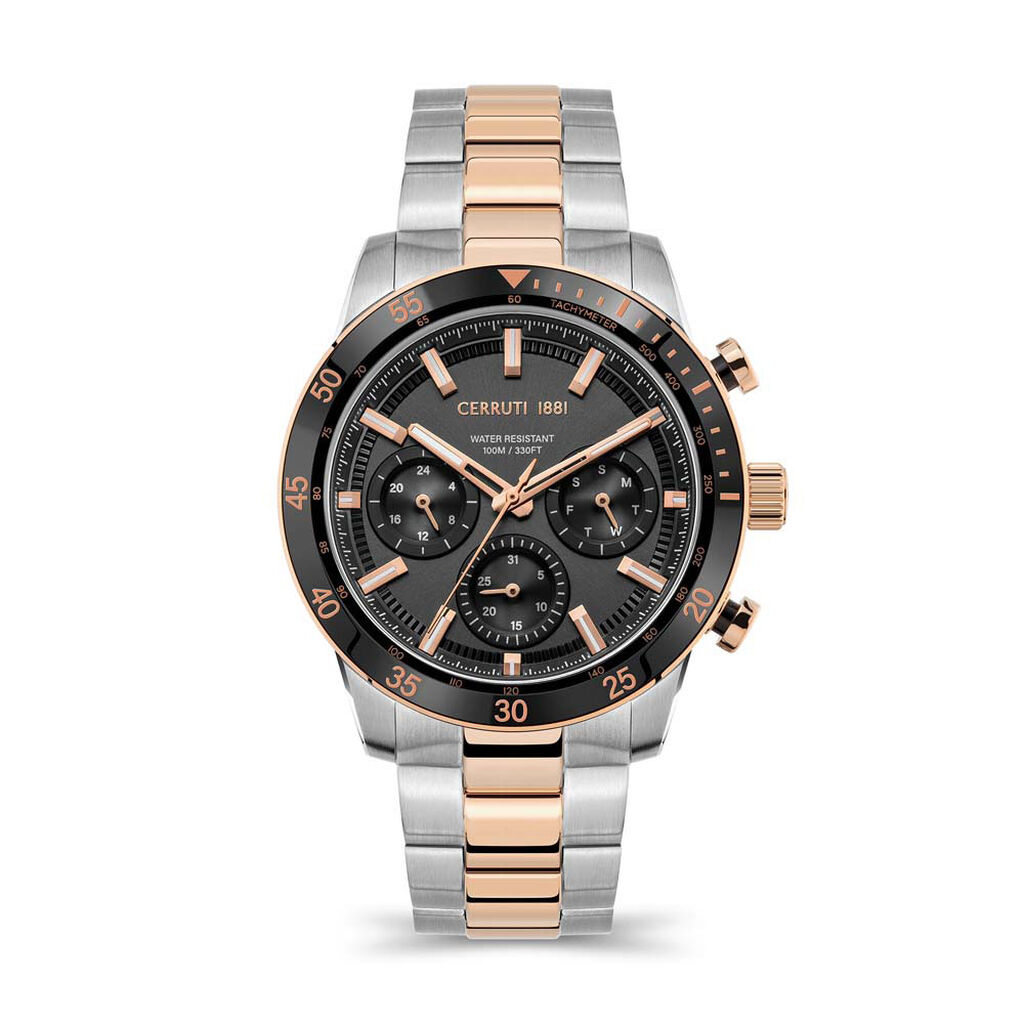 Montre Cerruti Turchino Slim Noir - Montres &eacute;tanches Homme | Marc Orian