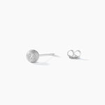 Boucles D'oreilles Puces Ayana Argent Blanc - Puces Femme | Marc Orian