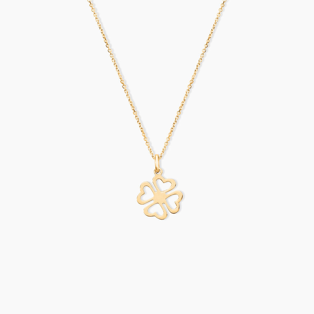 Pendentif Koulmia Trefle Or Jaune - Pendentifs Famille | Marc Orian