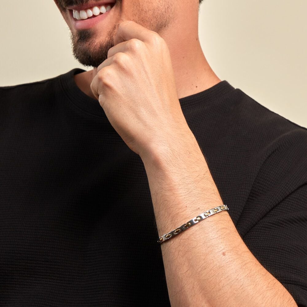 Bracelet Jourdan Acier - Bracelets chaînes Homme | Marc Orian