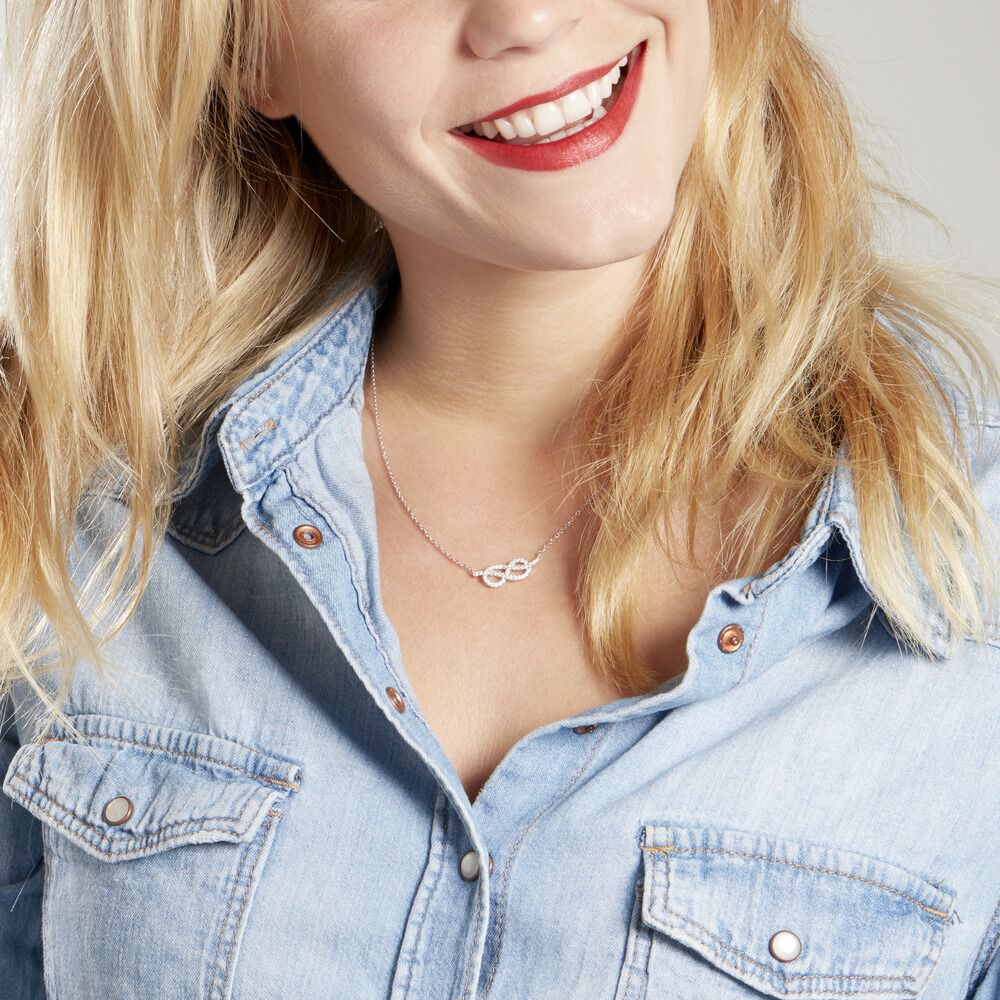 Collier Phenicia Argent Blanc Oxyde De Zirconium - Colliers avec pierres Femme | Marc Orian