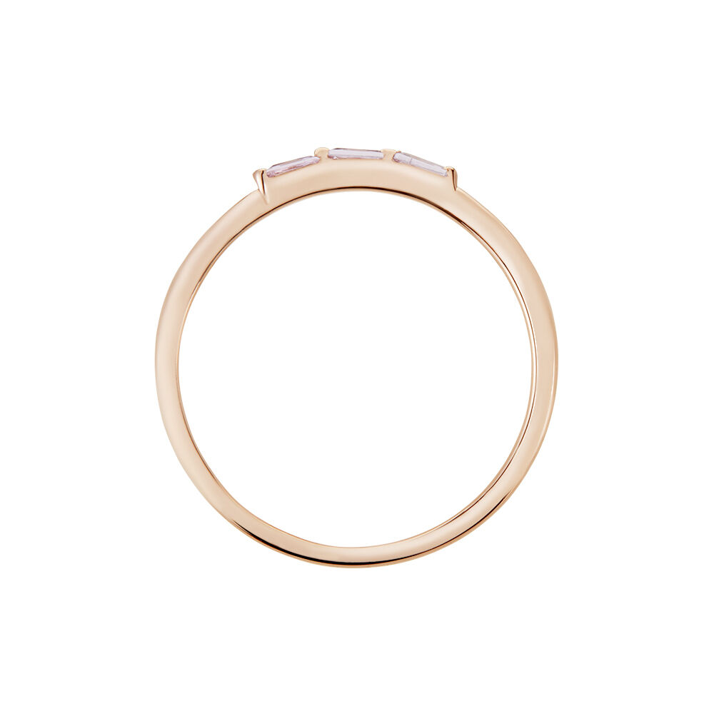 Bague Andrew Argent Rose Oxyde De Zirconium Rose - Bagues avec pierre Femme | Marc Orian