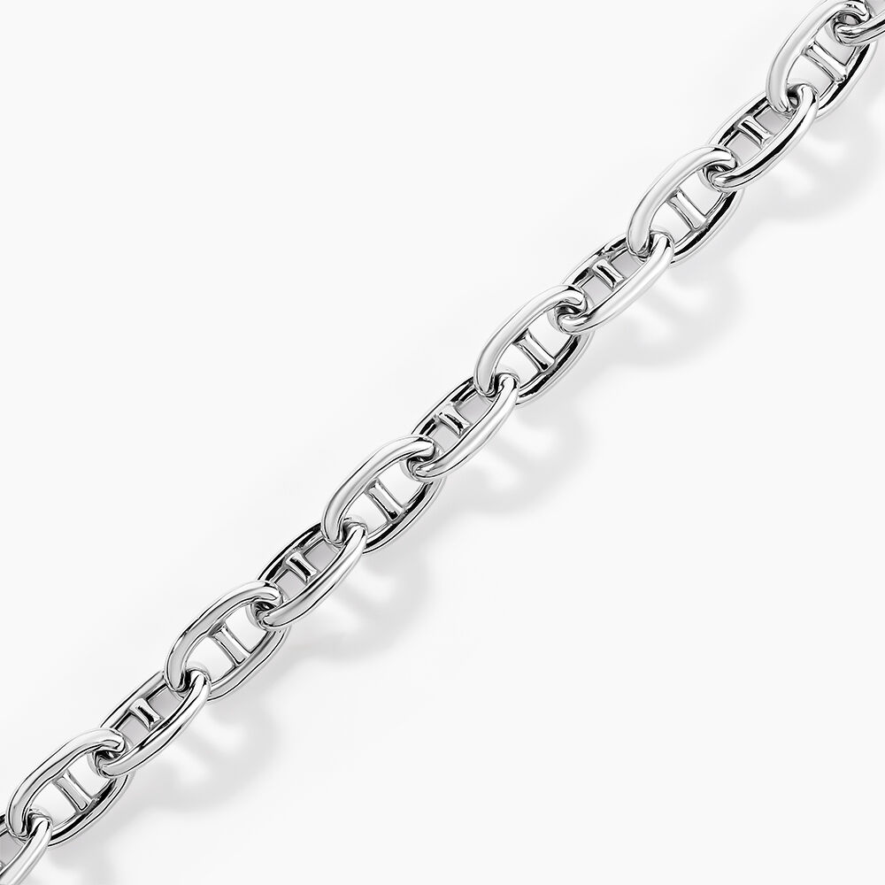 Bracelet Nazima Maille Marine Argent Blanc - Bracelets cha&icirc;nes Femme | Marc Orian