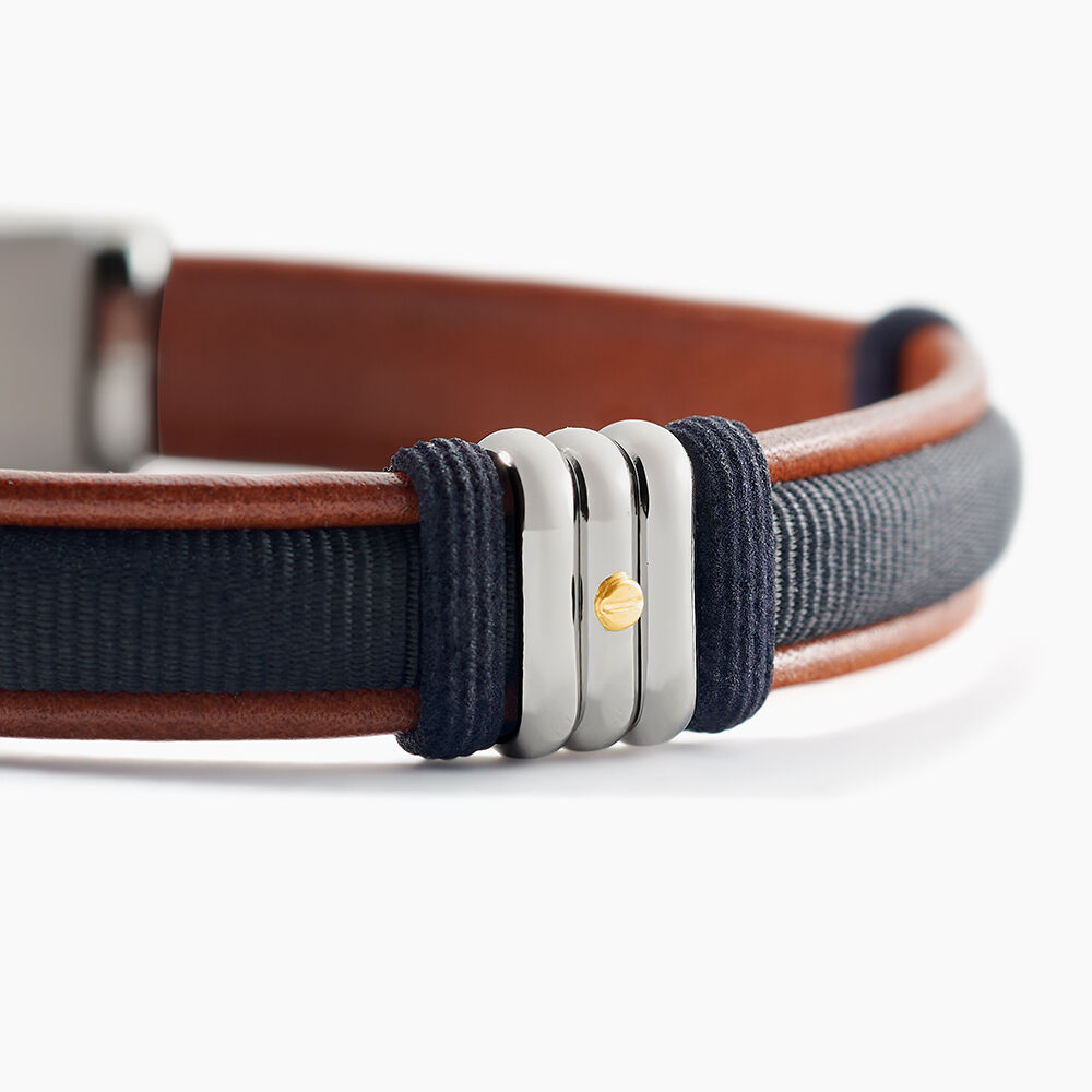 Bracelet Jourdan Orso Cuir Multicolore - Bijoux Homme | Marc Orian