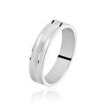 Alliance Alishba Argent Blanc - Alliances personnalis&eacute;es Homme | Marc Orian