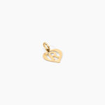 Pendentif Eudocie Coeur Lettre Or Jaune - Pendentifs Famille | Marc Orian