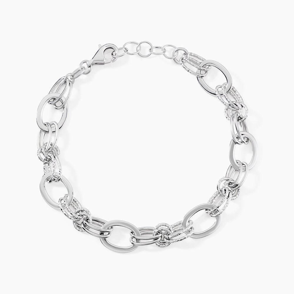 Bracelet Maillons Argent Blanc - Bracelets cha&icirc;nes Femme | Marc Orian