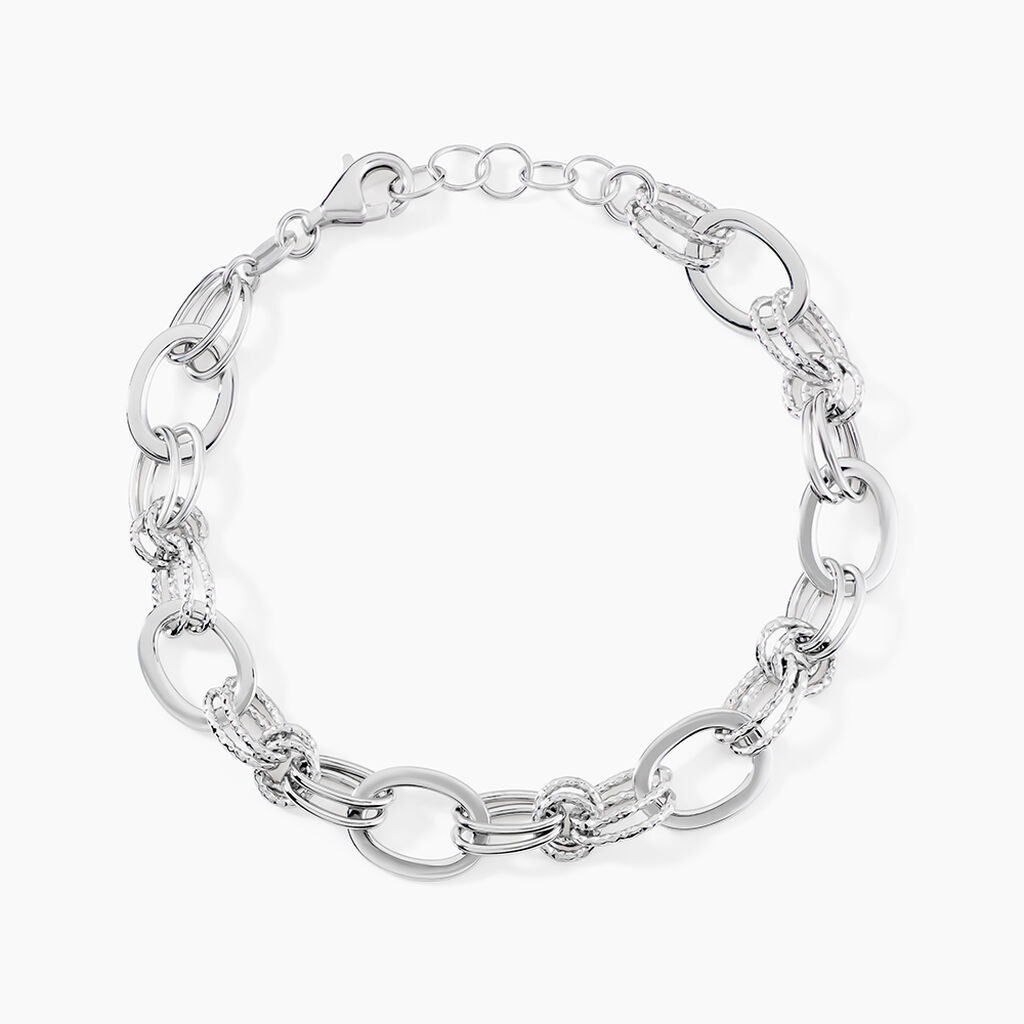 Bracelet Maillons Argent Blanc - Bracelets cha&icirc;nes Femme | Marc Orian