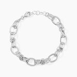 Bracelet Maillons Argent Blanc - Bracelets cha&icirc;nes Femme | Marc Orian