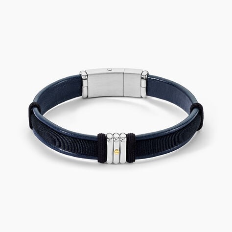 Bracelet Jourdan Orso Cuir Bleu - Bracelets cuir Homme | Marc Orian