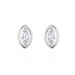 Boucles D'oreilles Puces Arone Argent Blanc Oxyde De Zirconium - Pendantes Femme | Marc Orian
