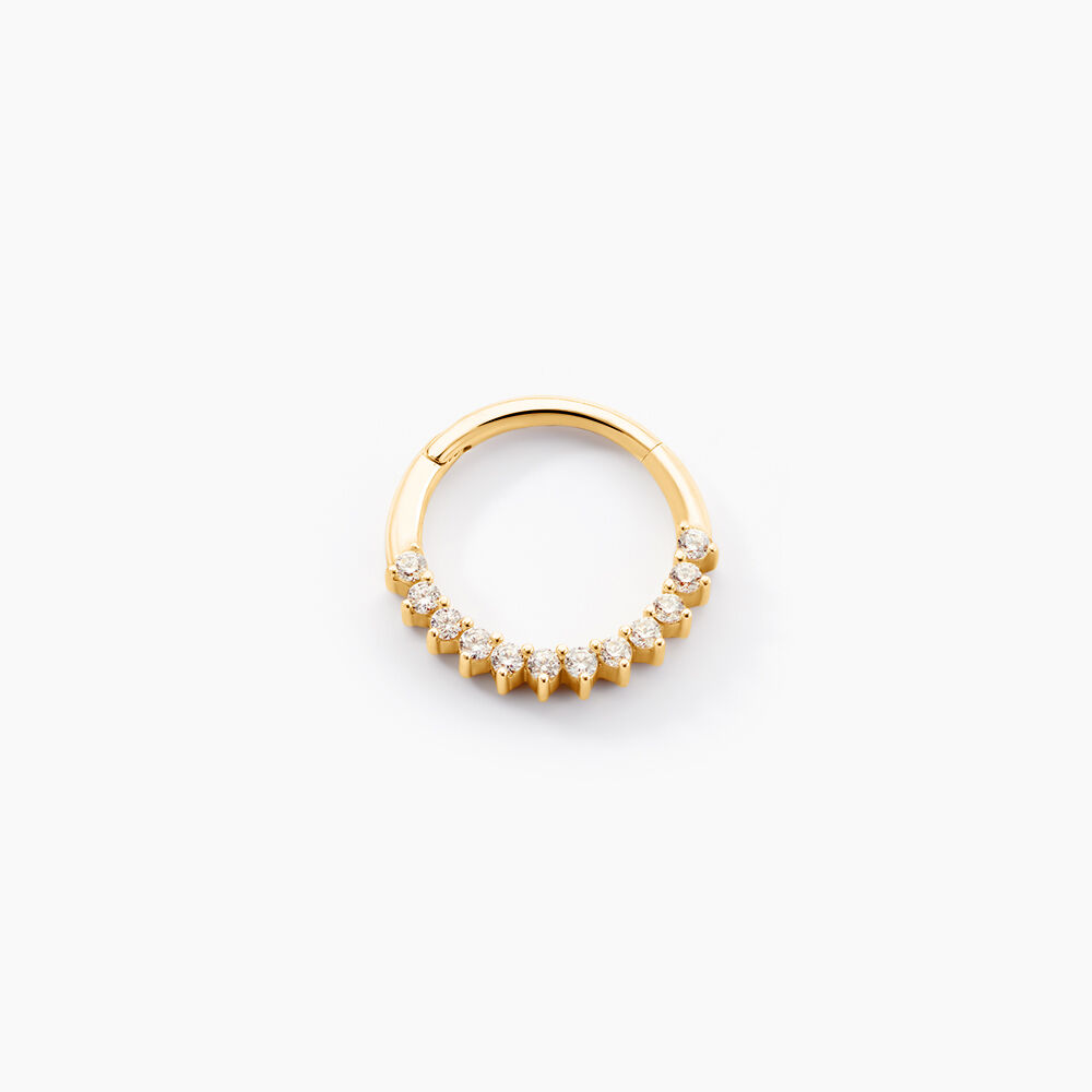 Piercing D'oreille Et/ou De Nez Unitaire Aneurin Or Jaune Oxyde - Piercings Femme | Marc Orian