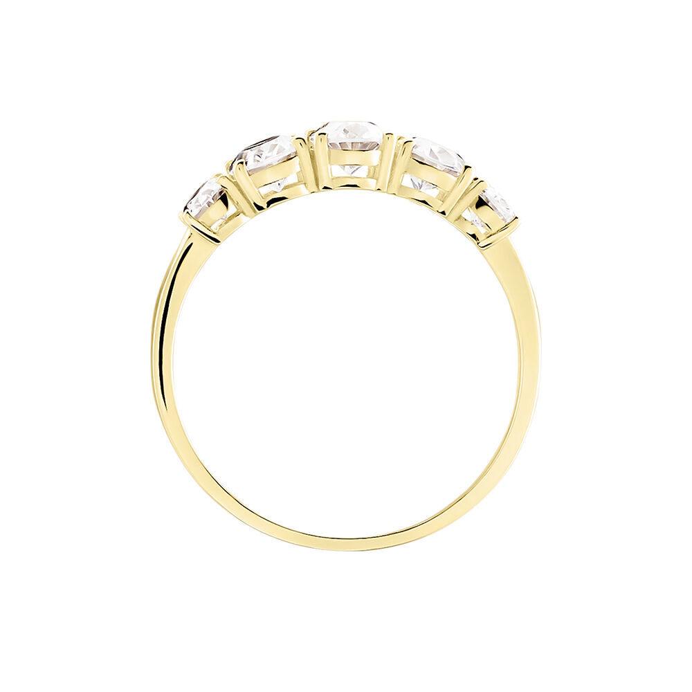 Bague Astarte Or Jaune Oxyde De Zirconium - Solitaires Femme | Marc Orian
