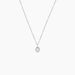 Collier Margot Argent Blanc Nacre Oxyde De Zirconium - Colliers avec pierres Femme | Marc Orian