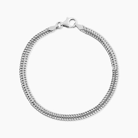 Bracelet Anne-sylvieae Argent Blanc - Bracelets fantaisie Femme | Marc Orian