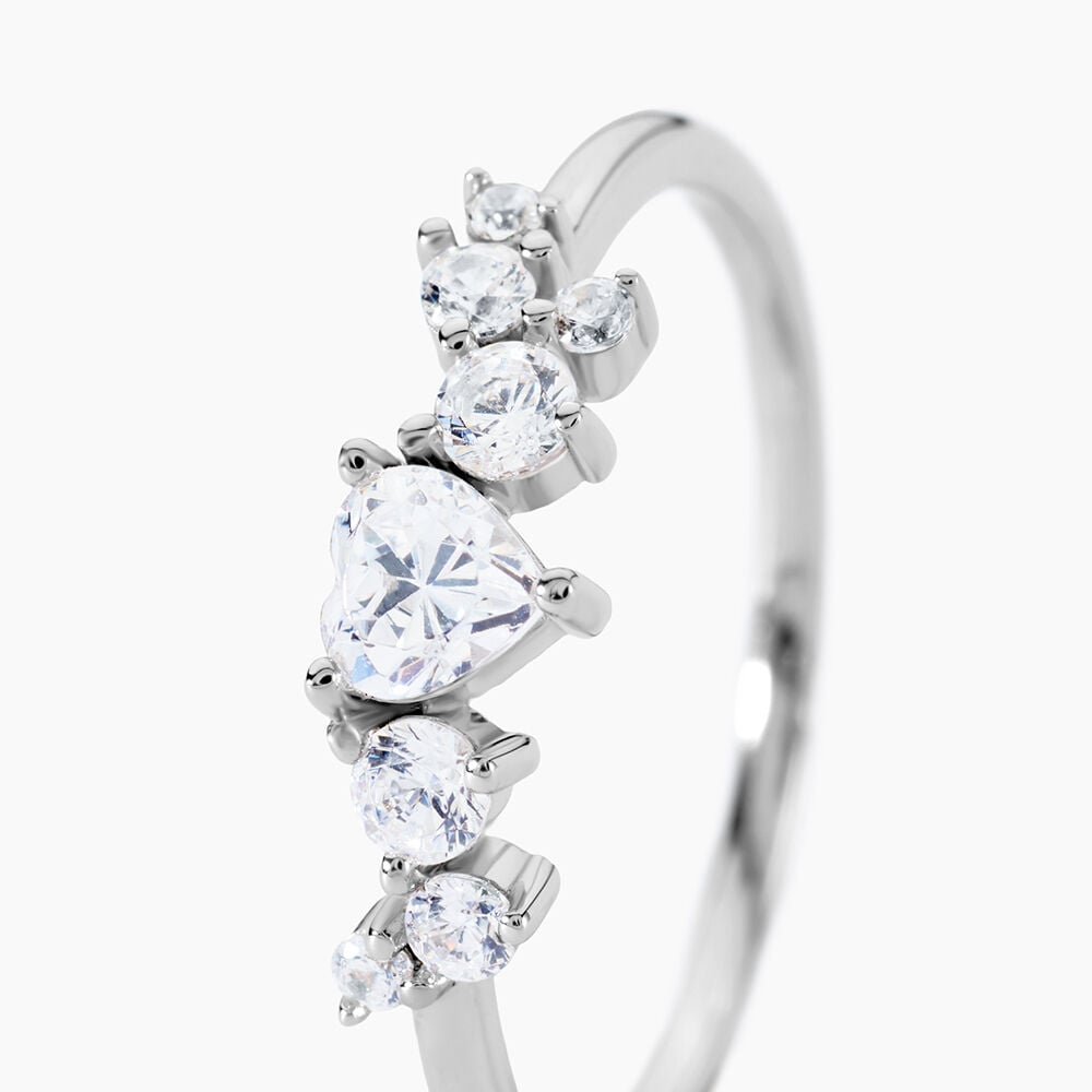 Bague Cora Argent Blanc Oxyde De Zirconium - Bijoux fantaisie Femme | Marc Orian