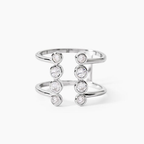 Bague Ajustable Janvier Argent Oxydes De Zirconium - Bijoux fantaisie Femme | Marc Orian