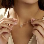 Collier Romance Or Blanc Oxyde De Zirconium - Colliers avec pierres Femme | Marc Orian