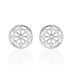 Boucles D'oreilles Puces Peinda Argent Blanc Oxyde De Zirconium - Puces Femme | Marc Orian