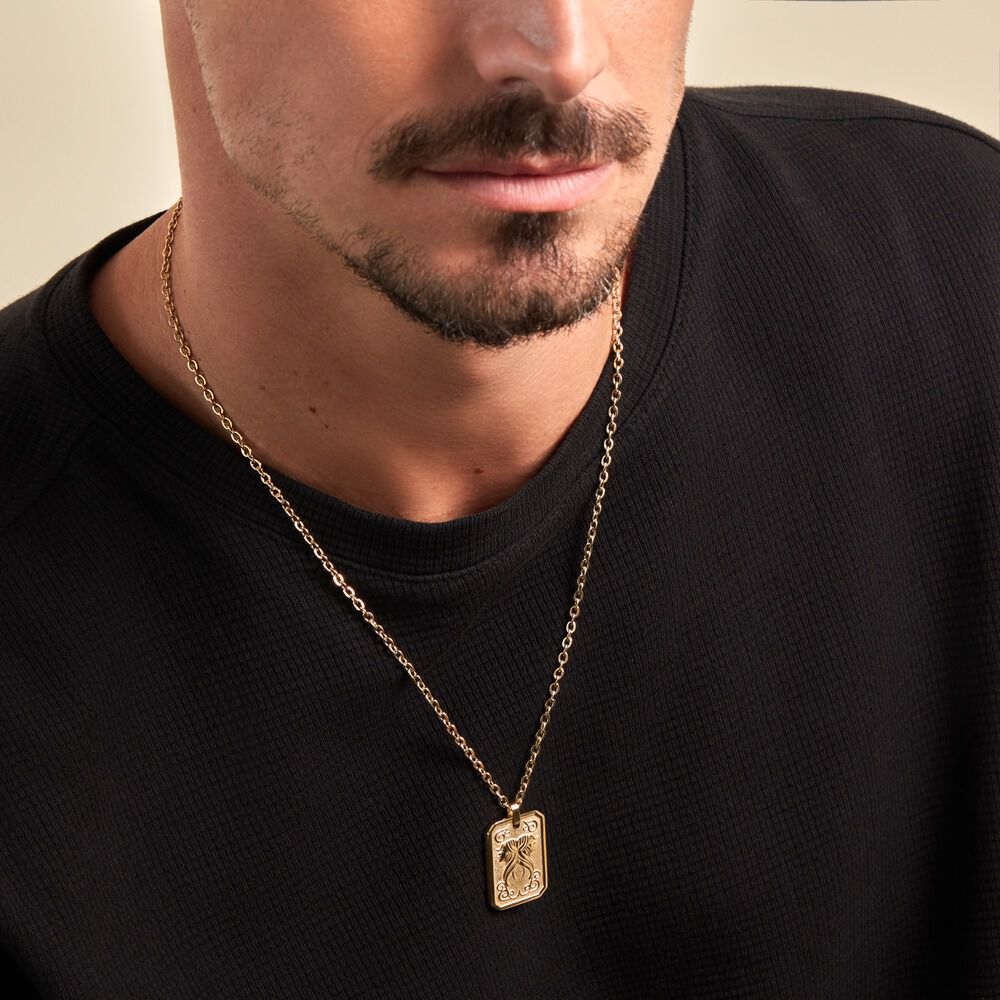 Collier Phebus Him Acier Jaune - Colliers ete Homme | Marc Orian