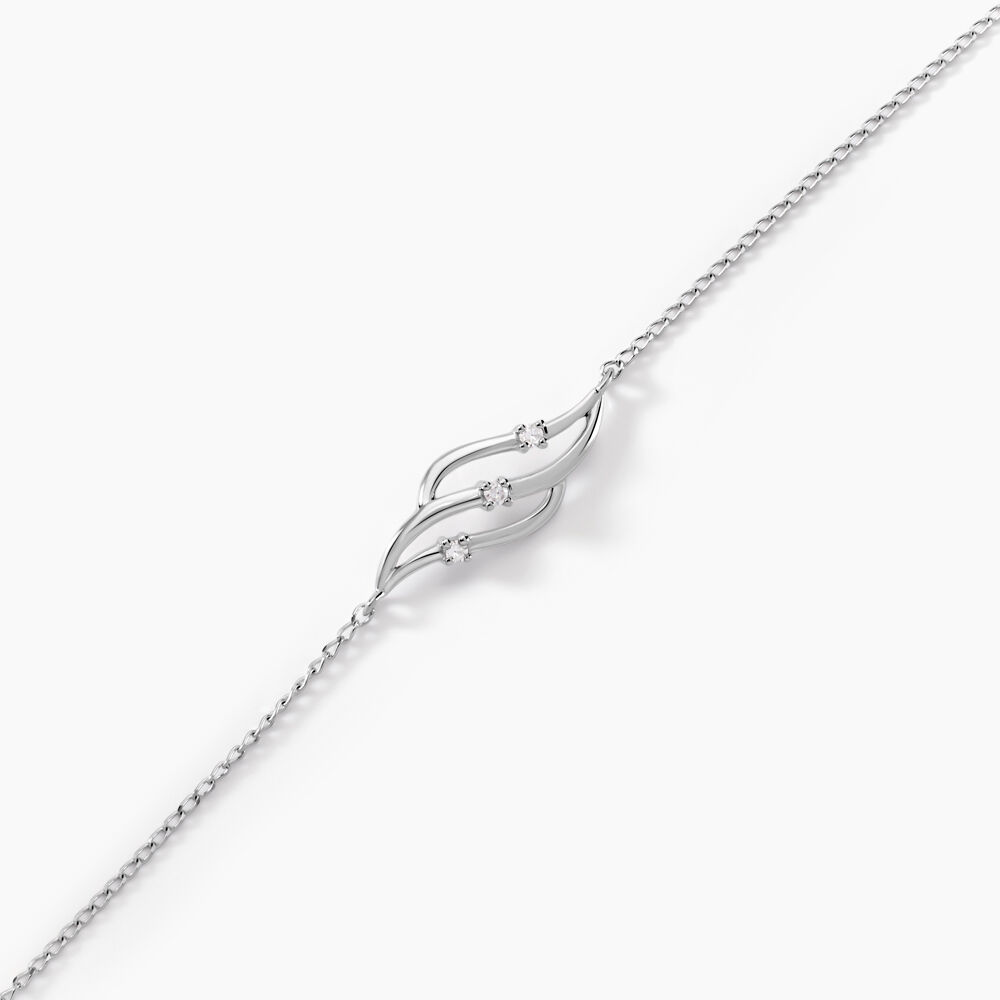 Bracelet Marnie Or Blanc Diamant - Bracelets chaînes Femme | Marc Orian