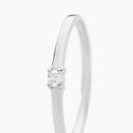 Bague Solitaire Superposition Or Blanc Diamant - Solitaires Femme | Marc Orian