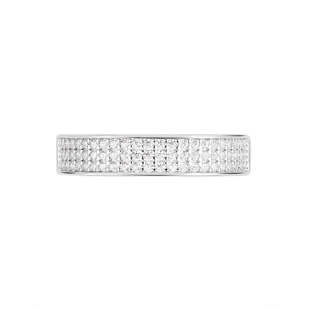 Bague Kaycee Argent Blanc Oxyde De Zirconium - Bagues avec pierre Femme | Marc Orian