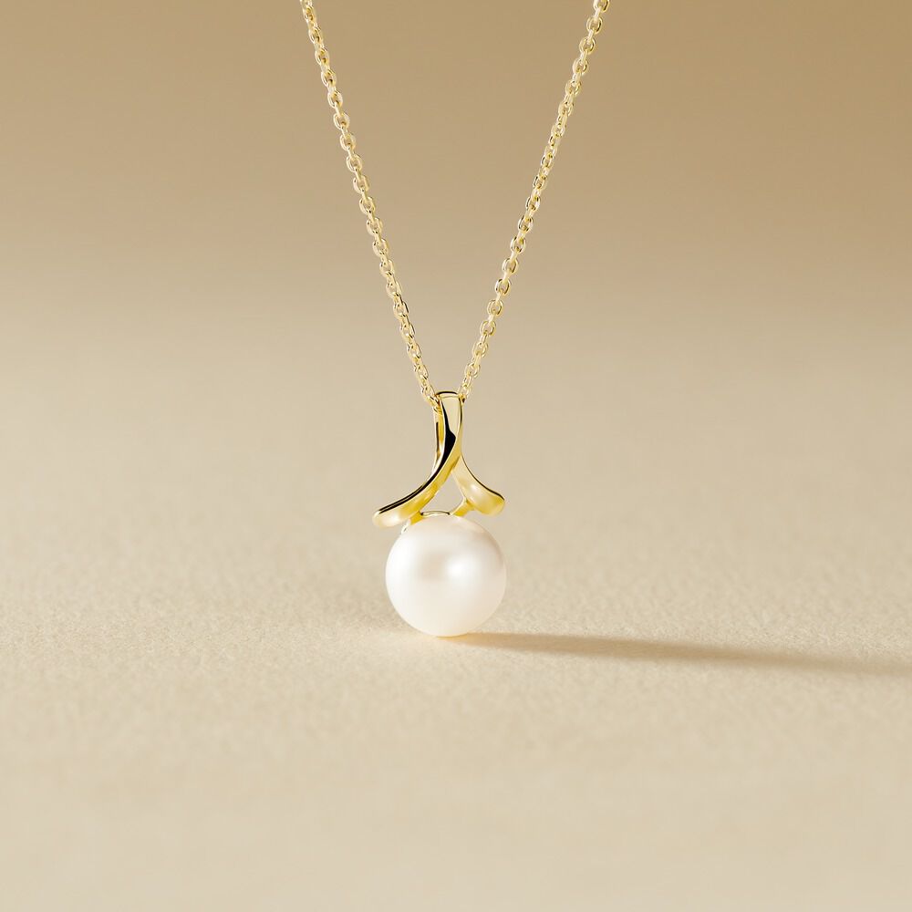 Collier Gladdie Or Jaune Perle De Culture - Colliers avec pierres Femme | Marc Orian